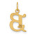 14K Diamond-cut Letter B Initial Charm