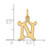 14K Diamond-cut Letter N Initial Charm