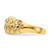 14K Diamond-cut Mini Diamond Pattern Dome Ring