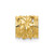14k Diamond-cut Mini Plumeria Barrel Chain Slide
