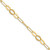 14K Diamond-cut Oval and Paperclip Link 7.25 inch Bracelet