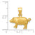 14K Diamond-cut Pig Pendant - K3-02E0042B-1178