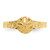 14K Diamond-cut Sand Dollar Toe Ring