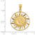 14k Diamond-cut Sun with Moon and Stars Charm