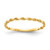 14K Diamond-cut Textured Rope Band Ring