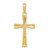 14K Diamond-cut X Cross Pendant