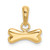 14k Dog Bone Pendant