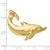 14k Dolphin with Tail Up Slide