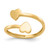 14k Double Heart Toe Ring - D1-7CDB1DC2-8461