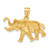 14k Elephant Pendant - C1-3356F295-7907
