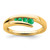 14k Emerald 4-stone Ring