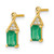 14k Emerald and Diamond Earrings - EM-7D418FB4-2529