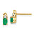 14k Emerald and Diamond Earrings - XB-2B8583B5-1191