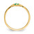 14K Emerald Birthstone Heart Ring
