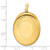 1/20 Gold Filled 34mm Polished/Satin Leaf Border 2-Frame Oval Locket
