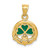 14k Enameled Claddagh Charm