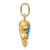 14k Enameled Dophin Charm