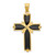 14k Enameled Latin Cross Pendant