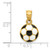 14k Enameled Soccer Ball Pendant - K2-B68B8EA2-9142