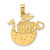 14K Engraved Flat Noah's Ark Charm