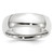 10k White Gold 7mm Standard Weight Comfort Fit Wedding Band Size 9.5