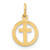 14K Eternal Life Cross in Circle Charm - C1-18CF9F71-2339