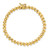 14k Faceted 5mm 7 inch San Marco Bracelet