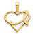 14k Fancy Heart Pendant - D5-F46D52E6-5073