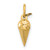 14k Fancy Ice Cream Cone