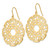 14K Fancy Lace Filigree Dangle Earrings