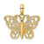 14K Filigree Butterfly Charm