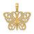 14K Filigree Butterfly Charm
