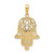 14K Filigree Chamseh Pendant - D3-B5826AAA-8435