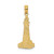14K Flat and Textured Lighthouse Charm