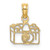 14K Flat Cut-Out Camera Charm