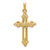14k Fleur De Lis Cross Pendant - XR-80E39662-7880