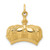 14k Fleur De Lis Crown Charm
