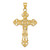 14k Fleur De Lis Large Cross Pendant