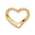 14K Floating Heart Charm