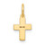 14K Floral Cross Charm - XR-D28EFF2E-1145