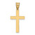 14k Florentine Satin Cross Pendant - XR-10BE0D45-8459