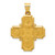 14k Four-Way Religious Medal Hollow Pendant