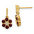 14k Garnet and Diamond Earrings - EM-4DF9362A-4604