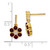 14k Garnet and Diamond Earrings - EM-4DF9362A-4604
