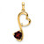 14k Garnet and Diamond Heart Pendant - PM-080E2227-4978