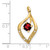 14k Garnet and Diamond Pendant - PM-E65628F5-5071