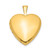 1/20 Gold Filled Satin and Polished 2-Frame 15mm Heart Locket