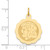 14k Girl Head on .013 Gauge Engravable Scalloped Disc Charm - XM-77FF390F-1451