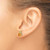 14K Gold Citrine and Peridot Orange Post Earrings