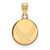 14k Gold LogoArt U.S. Air Force Small Disc Pendant